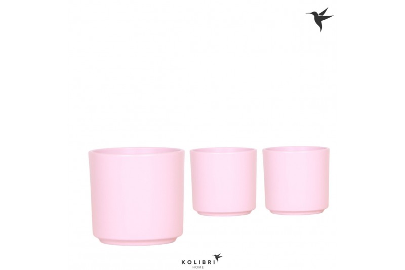 Keramische pot Kolibri Home Simplicity pot pink 