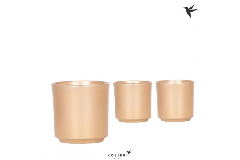 Keramische pot Kolibri Home Simplicity pot gold 
