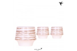 Keramische pot Kolibri Home Moonstone pot white